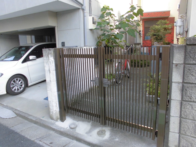 アルミ門扉交換工事